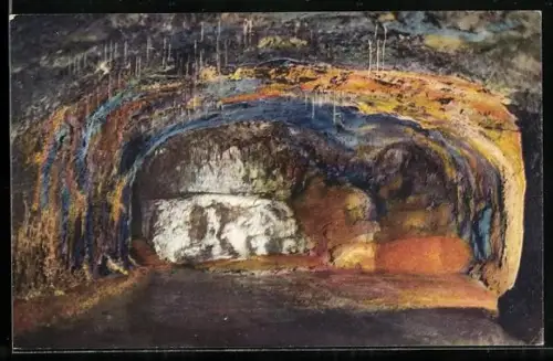 AK Saalfeld / Thür., Feengrotte, mittlere Quellgrotte