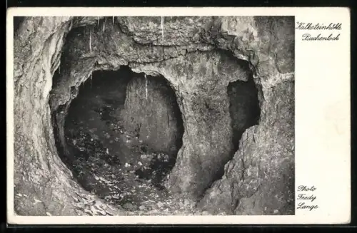 AK Gerolstein /Eifel, Buchenloch der Kalksteinhöhle