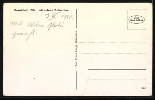 AK Gerolstein /Eifel, Buchenloch der Kalksteinhöhle