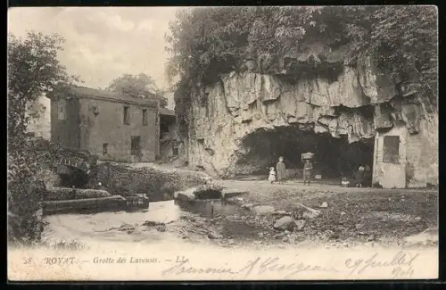 AK Royat, Grotte des Laveuses - Höhle