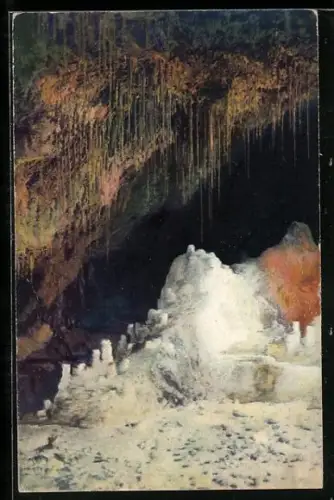 AK Saalfeld, die Gralsburg der Feengrotte