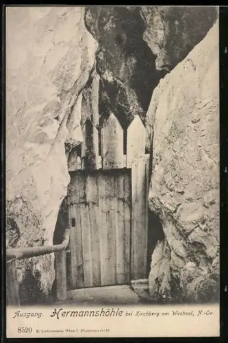 AK Kirchberg am Wechsel, Ausgang der Hermannshöhle
