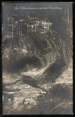 AK Saalfeld, Feengrotte, Märchendom mit der Gralsburg