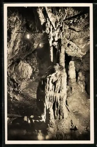 AK Charlottenhöhle, Blick auf Kapelle