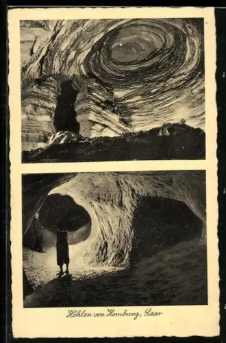 AK Homburg / Saar, Inneres der Höhlen