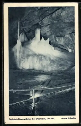 AK Obertraun, Dachstein-Rieseneishöhle, Monte Cristallo
