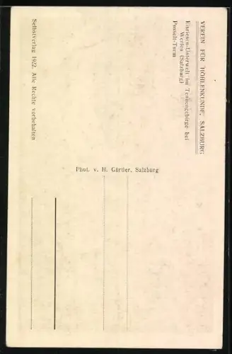 AK Werfen, Eisriesen-Unterwelt im Tennengebirge, Posselt-Turm