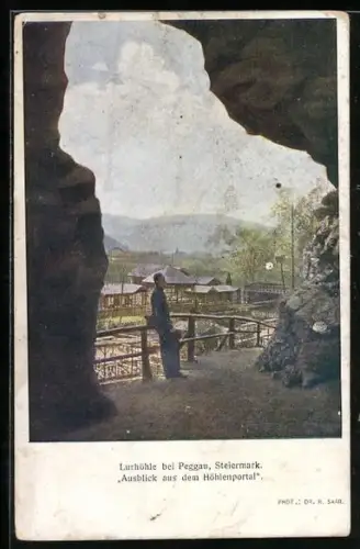 AK Peggau, Blick aus der Lurhöhle