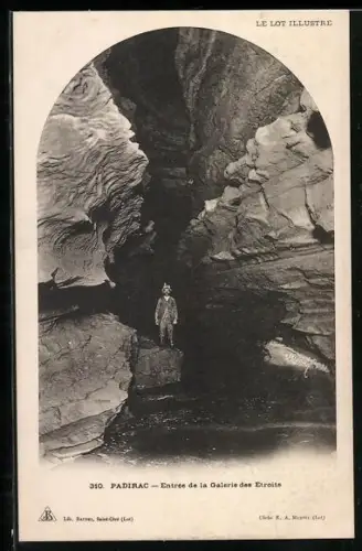 AK Padirac, Entrée de la Galerie des Etroits