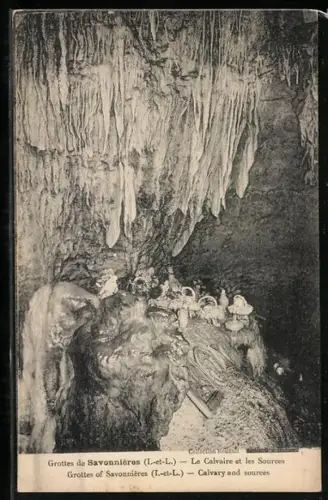 AK Savonnières /I.-et-L., Le Calvaire et les Sources