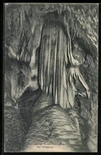 AK Attendorner Tropfsteinhöhle, Der Wasserfall