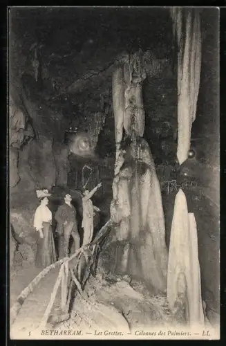 AK Betharram, Les Grottes, Colonnes des Palmiers
