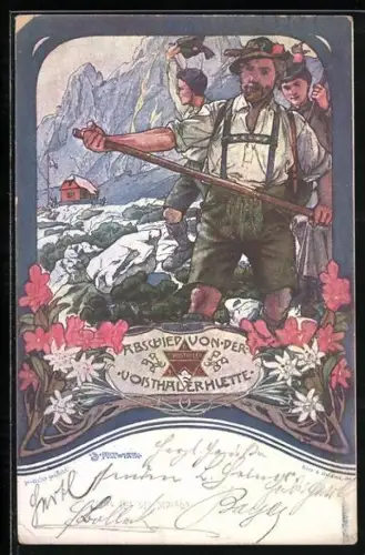 AK Voisthalerhütte, Bergsteiger nehmen Abschied