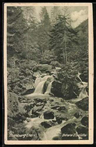 AK Ilsenburg /Harz, Untere Ilsefälle