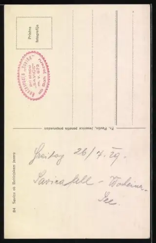 AK Savica ob Bohinjskem jezery, Höhle