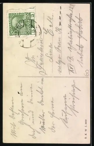 AK Lassingfall, Blick auf den Wasserfall