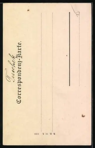 AK Marienfall in der Grünau, Blick auf den Wasserfall