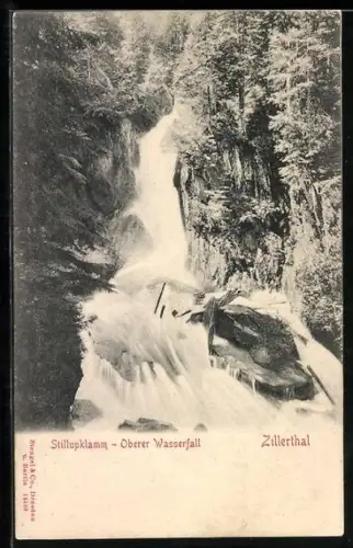 AK Oberer Wasserfall im Stillupklamm