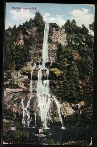 AK Blick auf den Romkerwasserfall