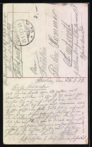 AK Berlin, Wasserfall am Kreuzberg