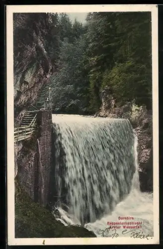 AK Dornbirn, Zweiter Wasserfall in der Rappenlochschlucht