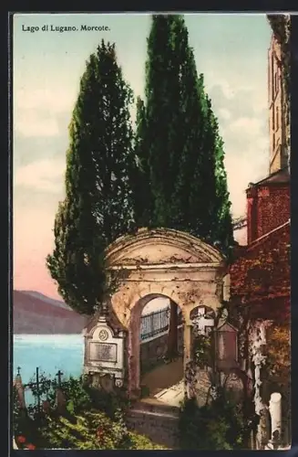 AK Morcote /Lago di Lugano, Friedhof