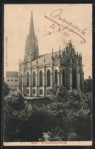 AK Basel, St. Elisabethenkirche
