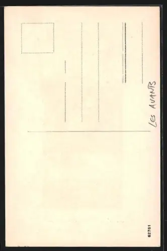 AK Les Avants, Narzissenfeld im Ort