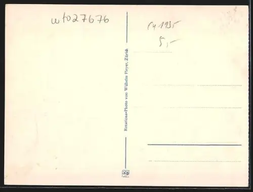AK Zürich, Stadthausquai mit Fraumünster und Hauptpost