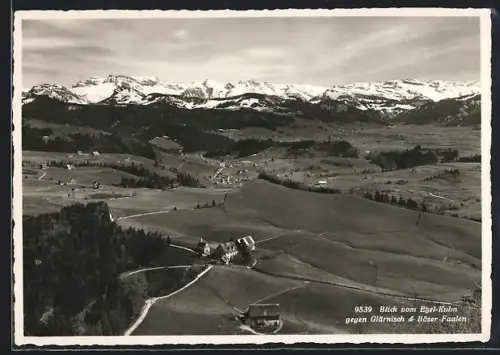 AK Etzel-Kulm, Blick gegen Glärnisch & Böser Faulen
