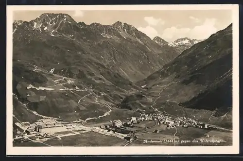 AK Andermatt, Teilansicht gegen das Unteralptal
