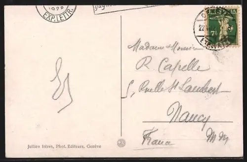 AK Genève, Quai du Mont-Blanc