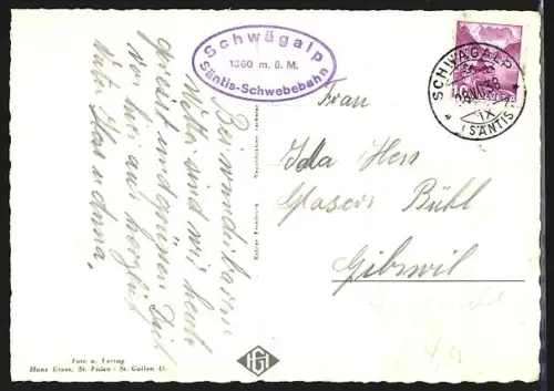 AK Schwägalp, Restaurant & Talstation der Säntis-Schwebebahn, Auto-Park