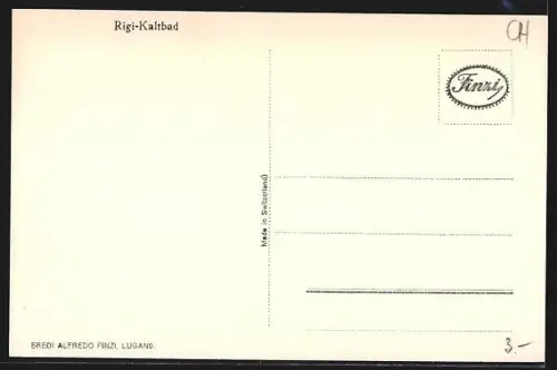 AK Rigi-Kaltbad, Strassenpartie mit Hotel