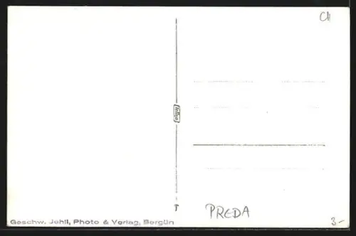 AK Preda, Ortspartie mit Bergen