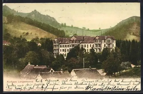 AK Langenbruck, Blick auf dass Kurhaus Langenbruck