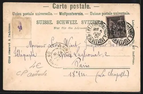 AK Mariastein, Ortspartie mit Kirche