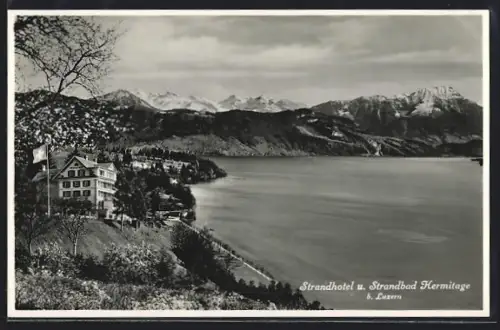 AK Luzern, Strandhotel und Strandbad Hermitage