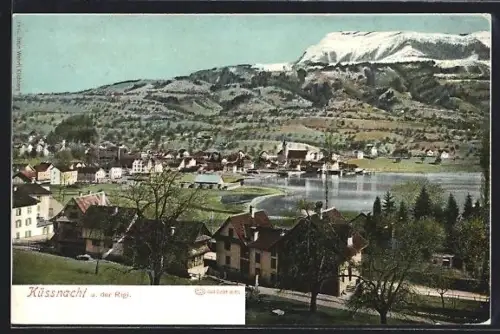 AK Küssnacht /Rigi, Partie im Ort, um 1900