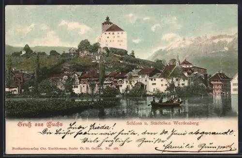 AK Buchs /SG, Schloss und Städtchen Werdenberg
