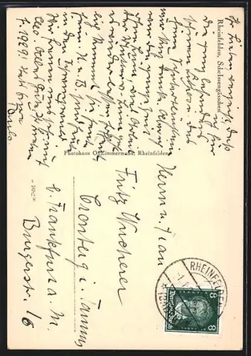 AK Rheinfelden, Partie im Schelmengässchen