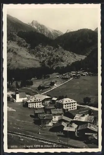 AK Oberwald /Ober-Wallis, Ort aus der Vogelschau