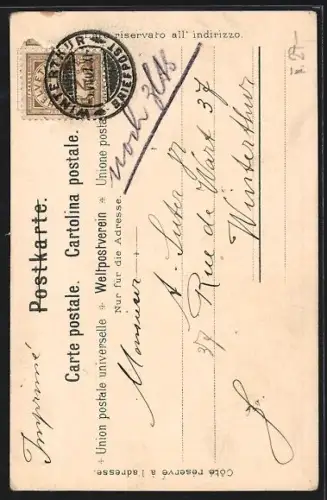 Lithographie Winterthur, Jonas-Furrer-Denkmal