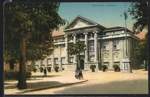 AK Winterthur, Museum mit Strassenpartie