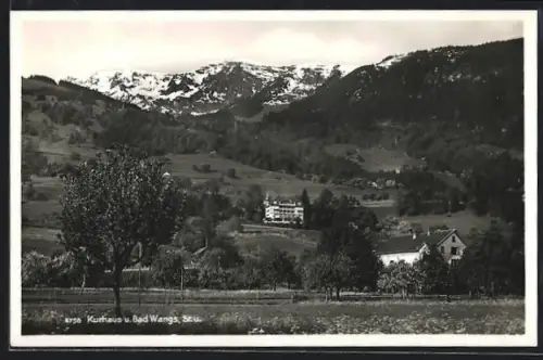 AK Wangs /St. G., Kurhaus und Gebirgspanorama