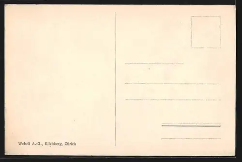 AK Bristen im Maderanertal, Teilansicht des Ortes mit Kirche