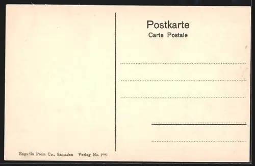 AK St. Moritz, Dimson-Run und Kurverein-Rink im Winter mit Schlittenfahrer