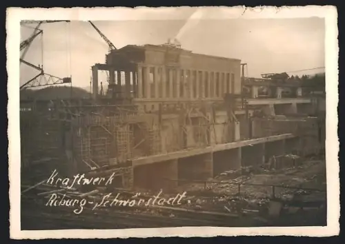 AK Rheinfelden, Krafwerk Riburg.Schwörtstadt