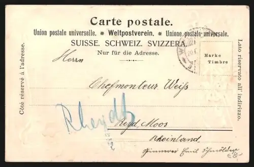 AK Winterthur, Blick über den Ort, Wappen