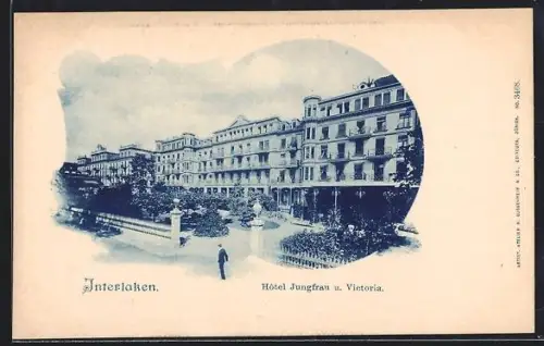 AK Interlaken, Hotel Jungfrau u. Hotel Victoria